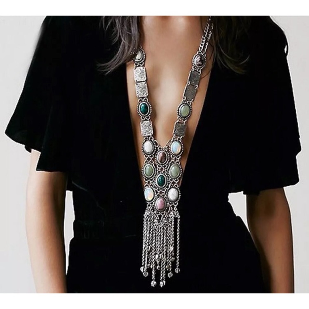 Long Silver Necklace